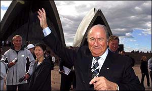 Fifa president Blatter will discuss the bid with the Australian prime minister