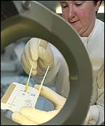 Urine tests at Furness General Hospital