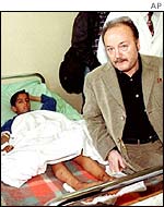 George Galloway in Baghdad, 2001