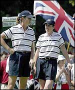 Emma Duggleby (left) and Alison Coffey of Great Britain and Ireland