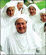 Welsh Secretary Ron Davies after he was admitted to the ruling board of the group in 1998