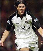 Ruud Van Nistelrooy scored his first goal for Man United in last season's game