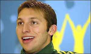 Australian swimmer Ian Thorpe, winner of six commonwealth gold medals