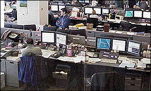 Mirant's energy trading floor in Calgary, Alberta.