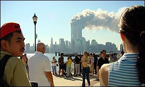 WTC burning