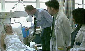 Junior doctors on ward