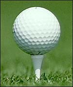 A traditional golf tee