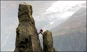 Ironing in the French Alps