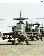 Apache helicopter