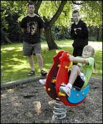 From left, Iain, Hannah and Mark Wilson