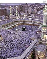 Muslim pilgrims at Mecca