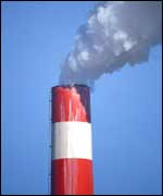 An industrial chimney 