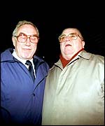 Billy Wright (left) and Ferenc Puskas