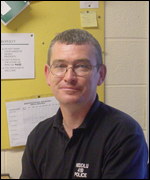 Dog handler, Graham Fradsham