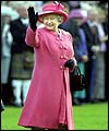 Queen Elizabeth on the lawn at Balmoral castle
