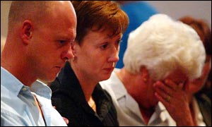 Holly's parents Nicola and Kevin Wells and grandmother Diane Westley 