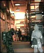 Inspecting a building for signs that it might be a production facility