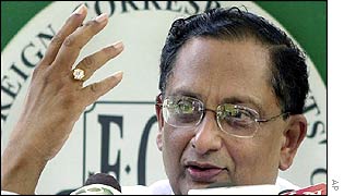 Sri Lankan Foreign Minister Tyronne Fernando