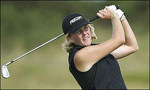 Waugh finishes the first round on two under par