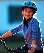 Child with the locator