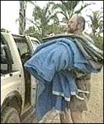 Farmer packing to leave