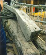 sections of ship's hull