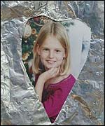 Holly's face on card given to Sean Flack 