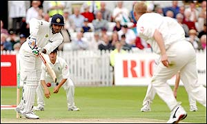 Ganguly exemplary shot selection held the Indian innings together