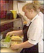 A Brecon bakery during the jazz festival