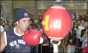 Calzaghe prepares for his 11th super-middleweight defence against Miguel Jimenez