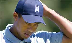Tiger Woods during the third round of the Buick Open in Michigan