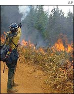 Firefighter in Oregan