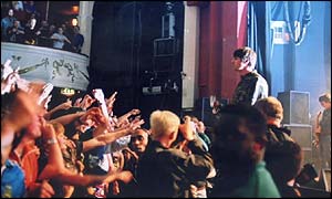 Oasis fans at one of the band's gigs