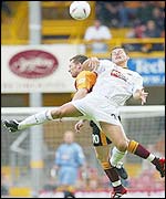 Wolves' Ivar Ingimarsson and Bradford's Paul Evans