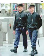 French police on patrol