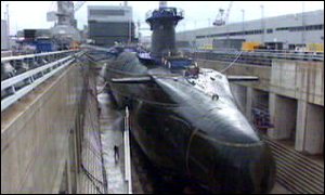 HMS Vanguard in Number Nine Dock