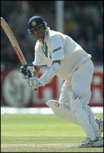 Rahul Dravid's century was his first against England