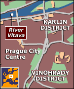 Map of Prague