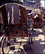 Rickshaws in Kathmandu