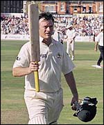 Steve Waugh finished the 2001 series with a century
