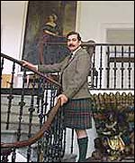 Lord Thurso inside the Castle of Mey