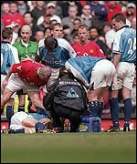 Keane admitted shouting at the stricken Haaland