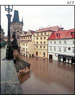 Historic buildings near the Charles bridge