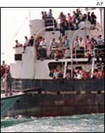 Migrant boat intercepted by Italian police