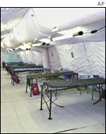 A hospital ward at Guantanamo Bay naval base
