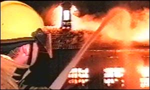 Fire at Chase Terrace High School, Burntwood, Staffordshire