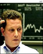 Frankfurt Stock Exchange trader