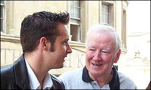 Terry (R) and grandson 