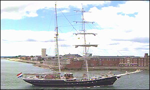 The Italian naval ketch Orsa Maggiore