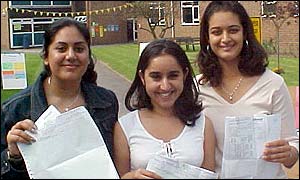 Nimtaz Noordan, Amina Khan and Roshni Karia all secured a university place